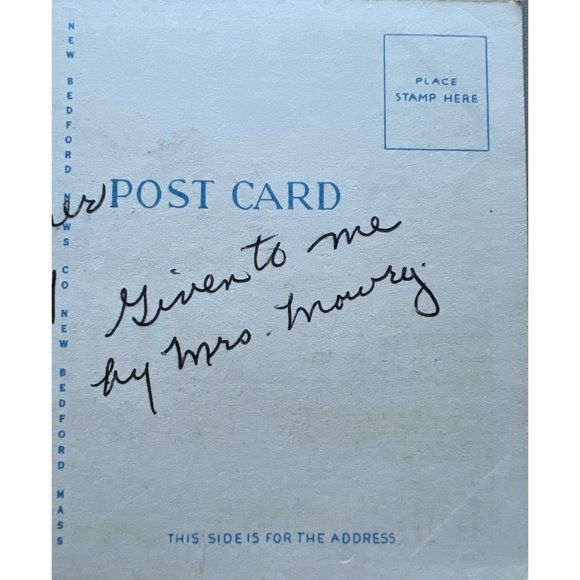 Cape Cod Cottage Side Of The Road Postcard 1955 Souvenir House Postmarked Vintag - Picture 5 of 5